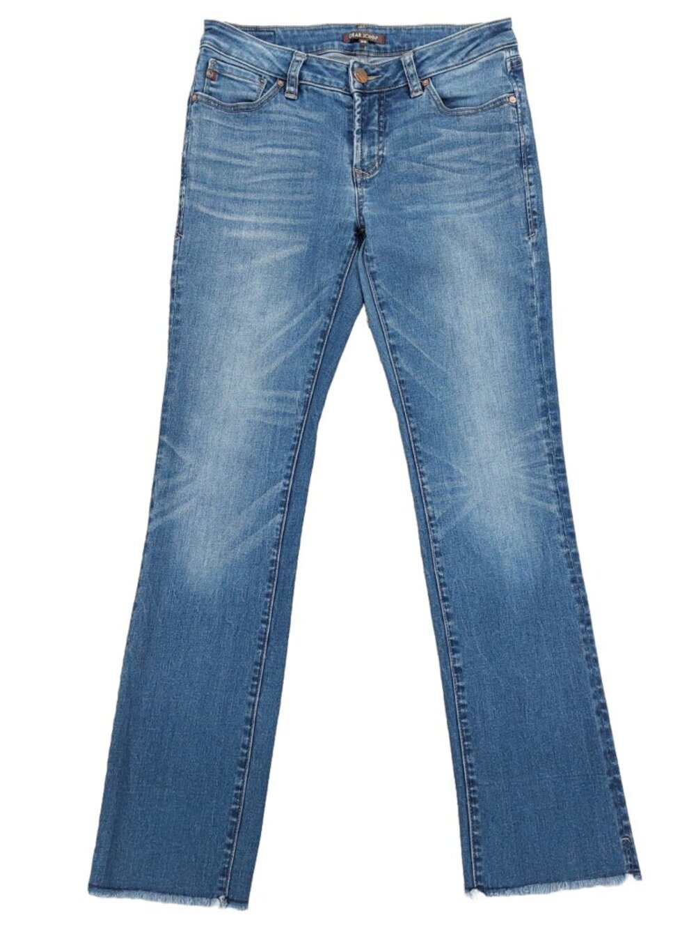 Dear John Jeans Women's Sz 26, Cropped Straight Leg, Low Rise, Cut Off, Stretch